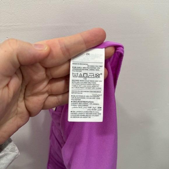 Old Navy Purple Running Shorts Lined 3” Size 2X - Picture 7 of 8